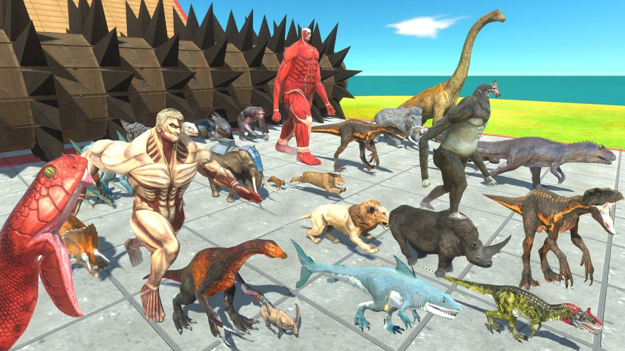 You can only survive the wooden mill by running away - Animal Revolt Battle Simulator