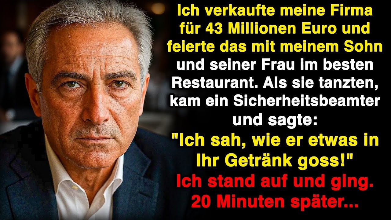 Als mein Sohn ging, sagte der Wachmann: &bdquo;Ich sah, wie er etwas in Ihr Getr&auml;nk sch&uuml;ttete!&ldquo;