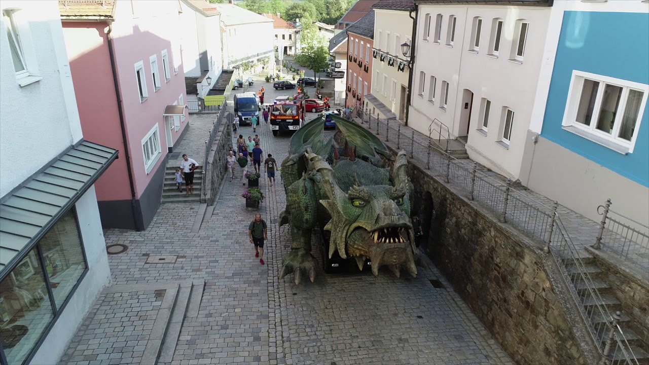 Unterwegs mit dem Further Drachen zur Festspielarena