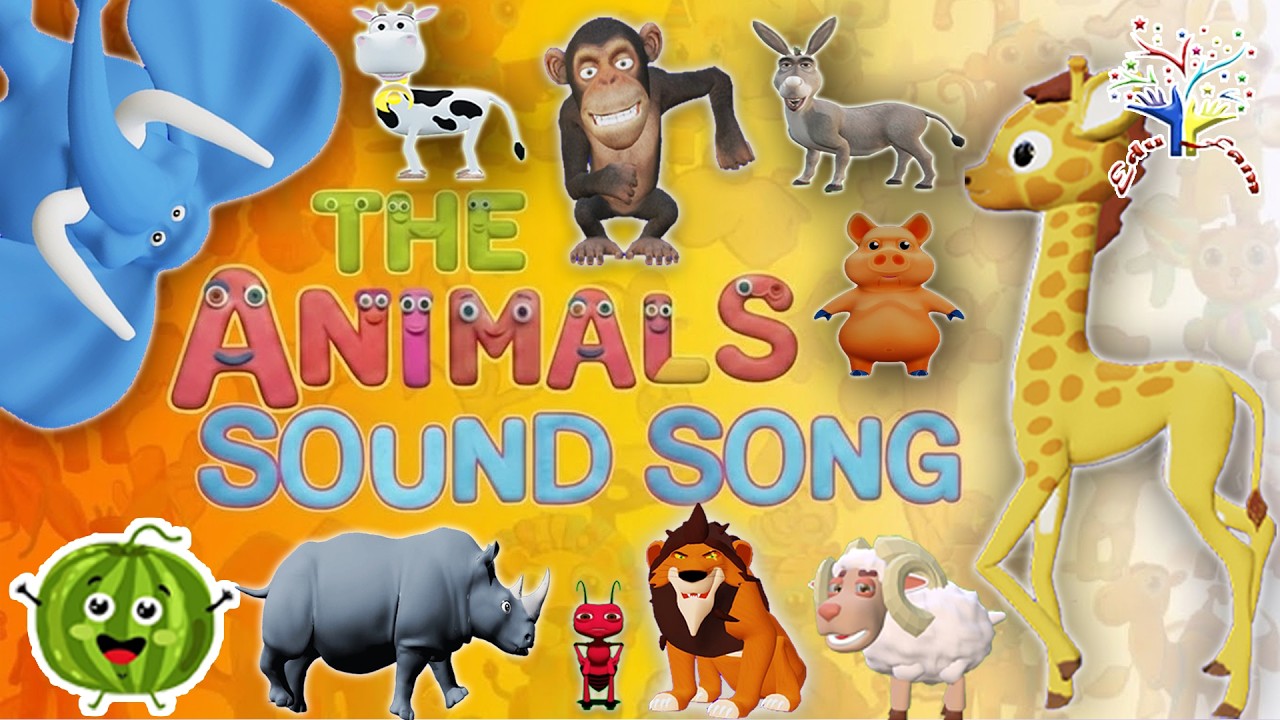 ANIMAL SOUNDS SONG II 🎶 Animal Sounds Song | Fun Nursery Rhyme & Dance Song for Children || AD4AM10