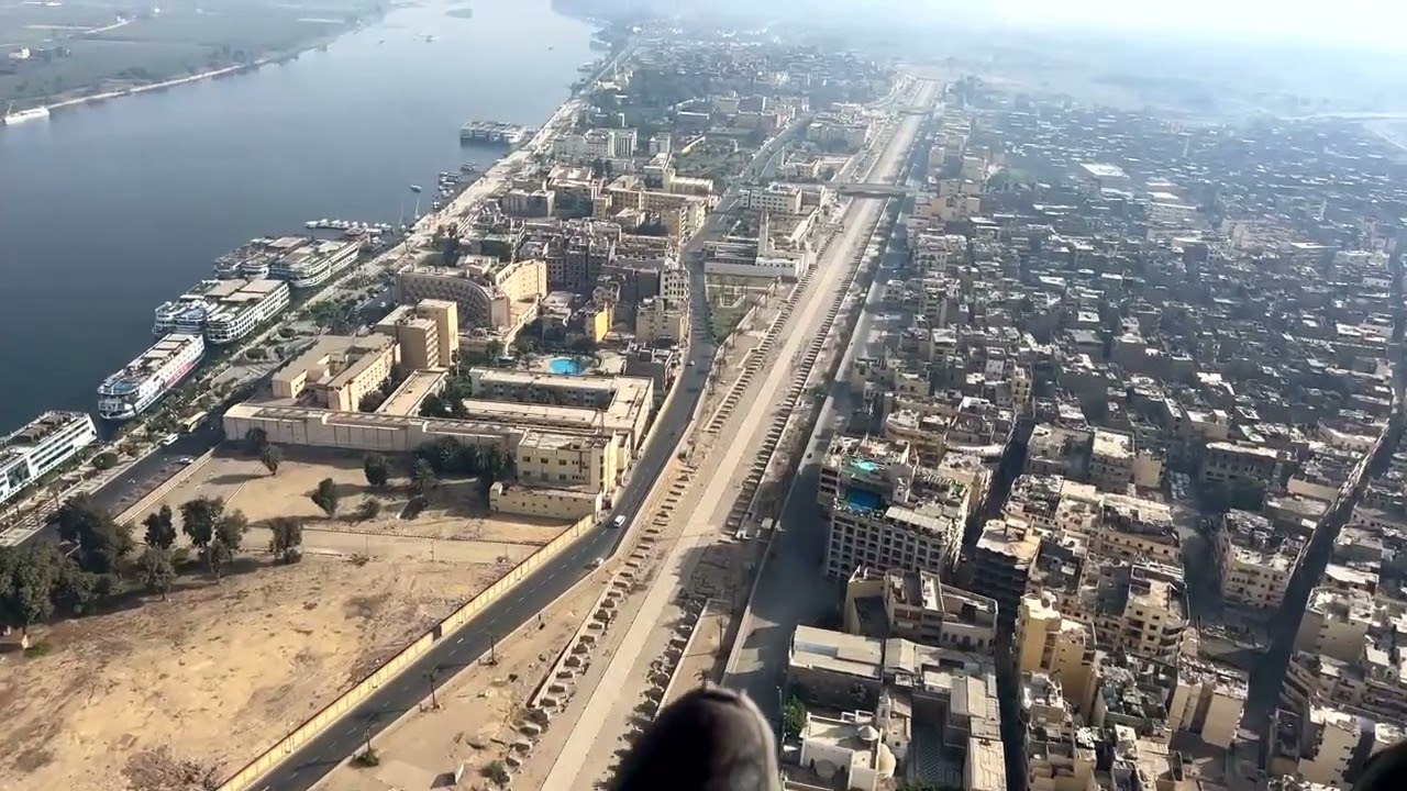 Paragliding over Luxor Egypt