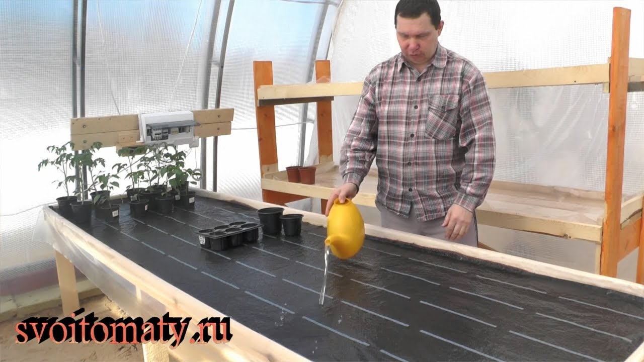 Эффективный полив рассады с помощью капиллярных матов