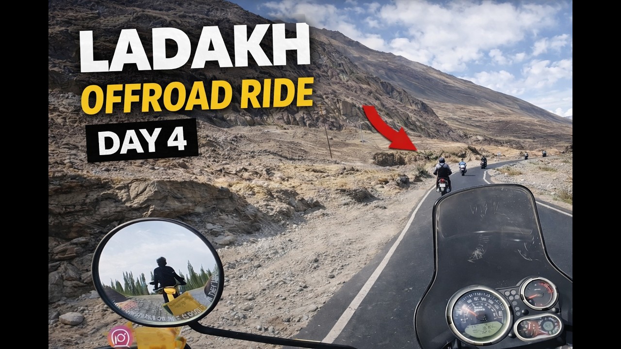 Day 4 | Riding from Nubra Valley to Turtuk Village 🏍️ | India’s Last Village Near Border