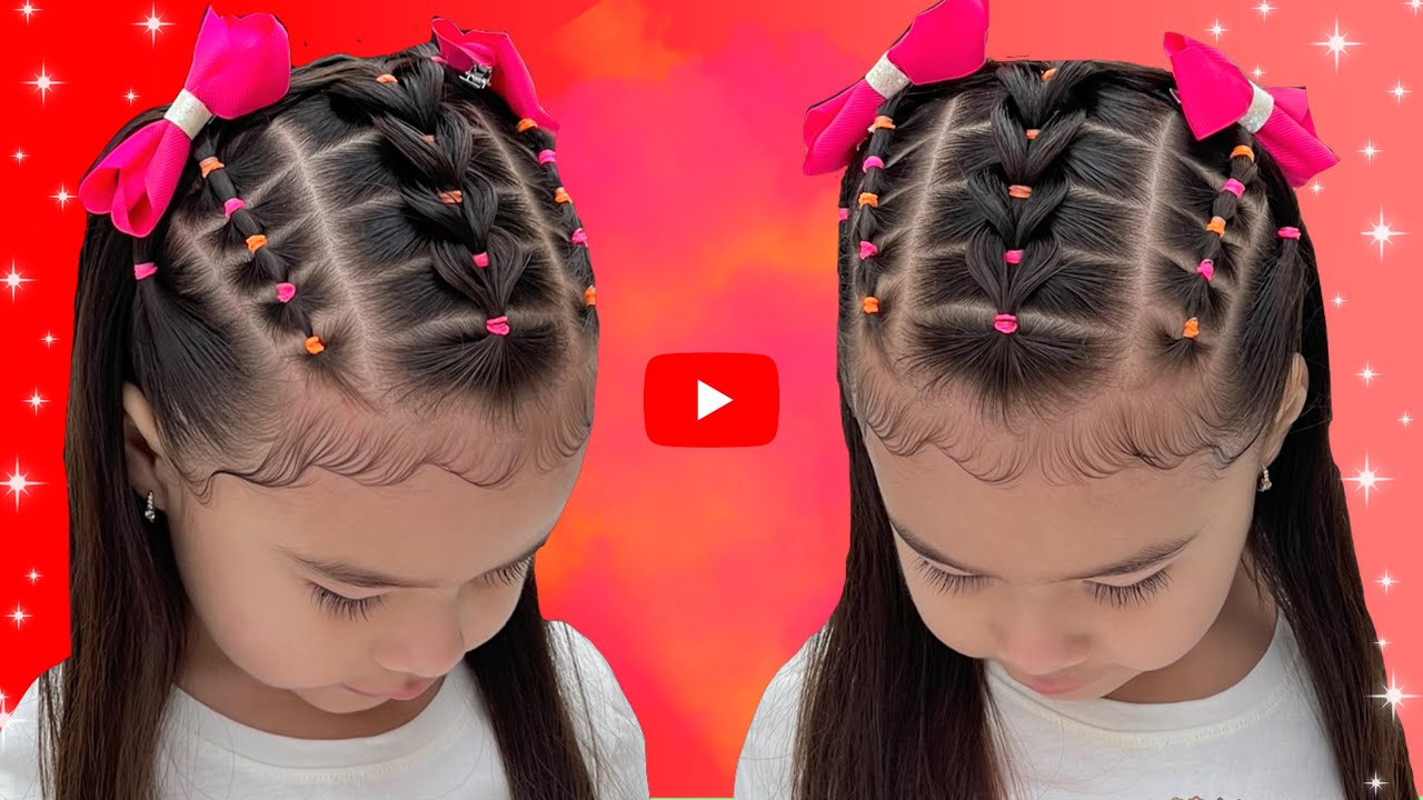 PEINADO FÁCIL Y BONITO CON PELO SUELTO  EN POCOS MINUTOS PARA NIÑAS