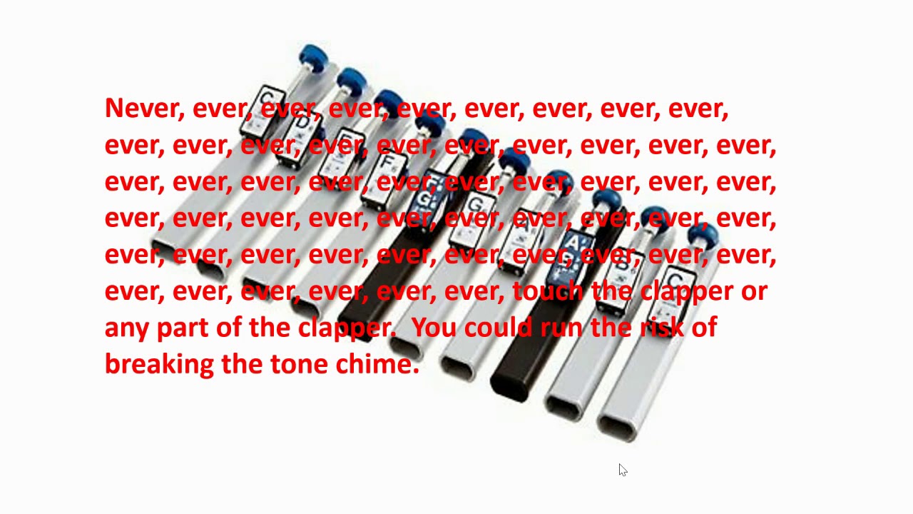 How to play the tone chimes correctly