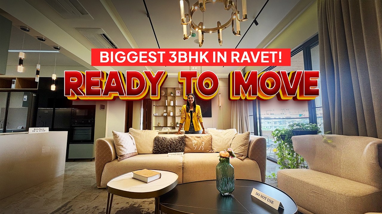 Ready to Move Biggest 3BHK in Ravet? 😱 | 1423 Sq.Ft. Luxury Homes