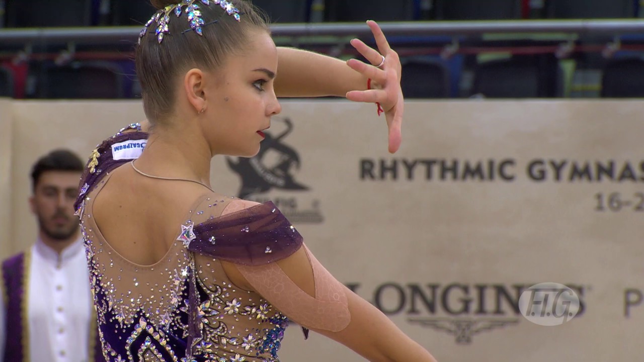 2019 Rhythmic Worlds, Baku (AZE) – Dina AVERINA (RUS), qualifications Clubs