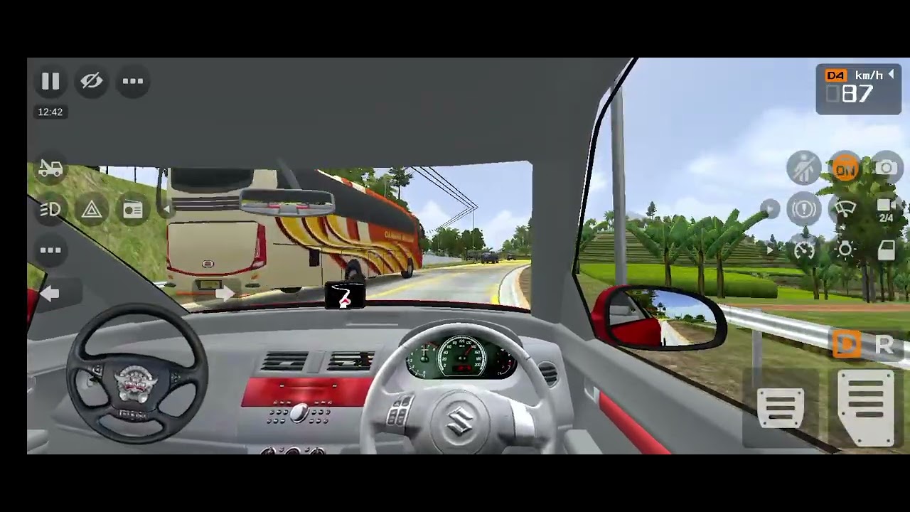 Bus simulator Indonesia drive Maruti Suzuki Swift modified