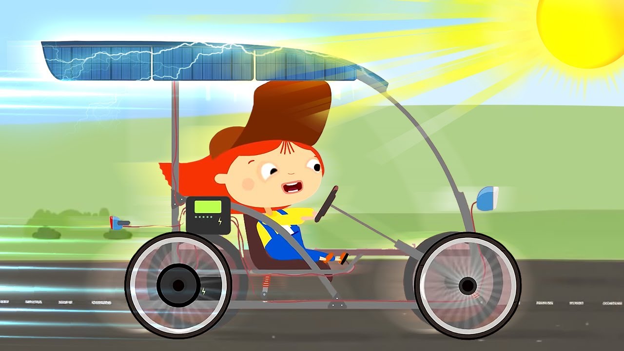 O solarmóvel da Doutora McWheelie. Desenho animado infantil. 🚒 Desenhos animados em português