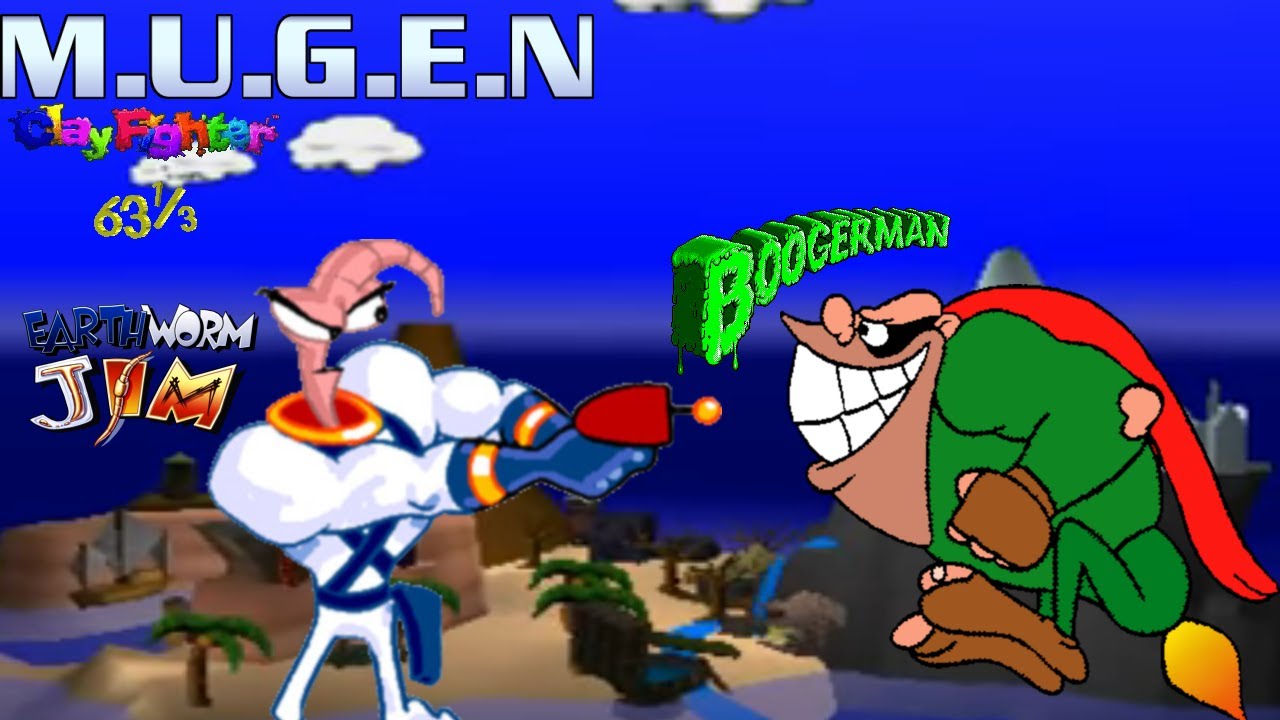 M.U.G.E.N: Earthworm Jim vs. Boogerman