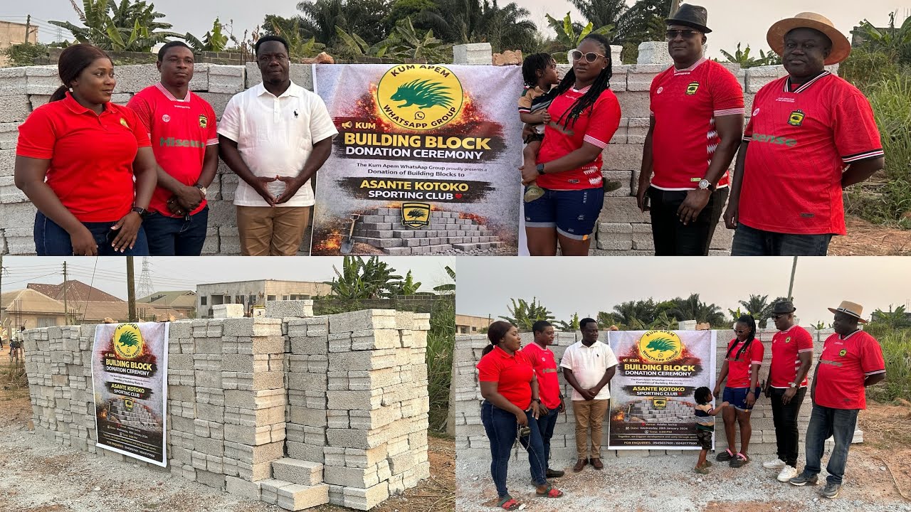 THE KING’S PROJECT🔥KUM APEM WHATSAPP GROUP DONATES CONCRETE BLOCKS TO SUPPORT PROJECT🔥