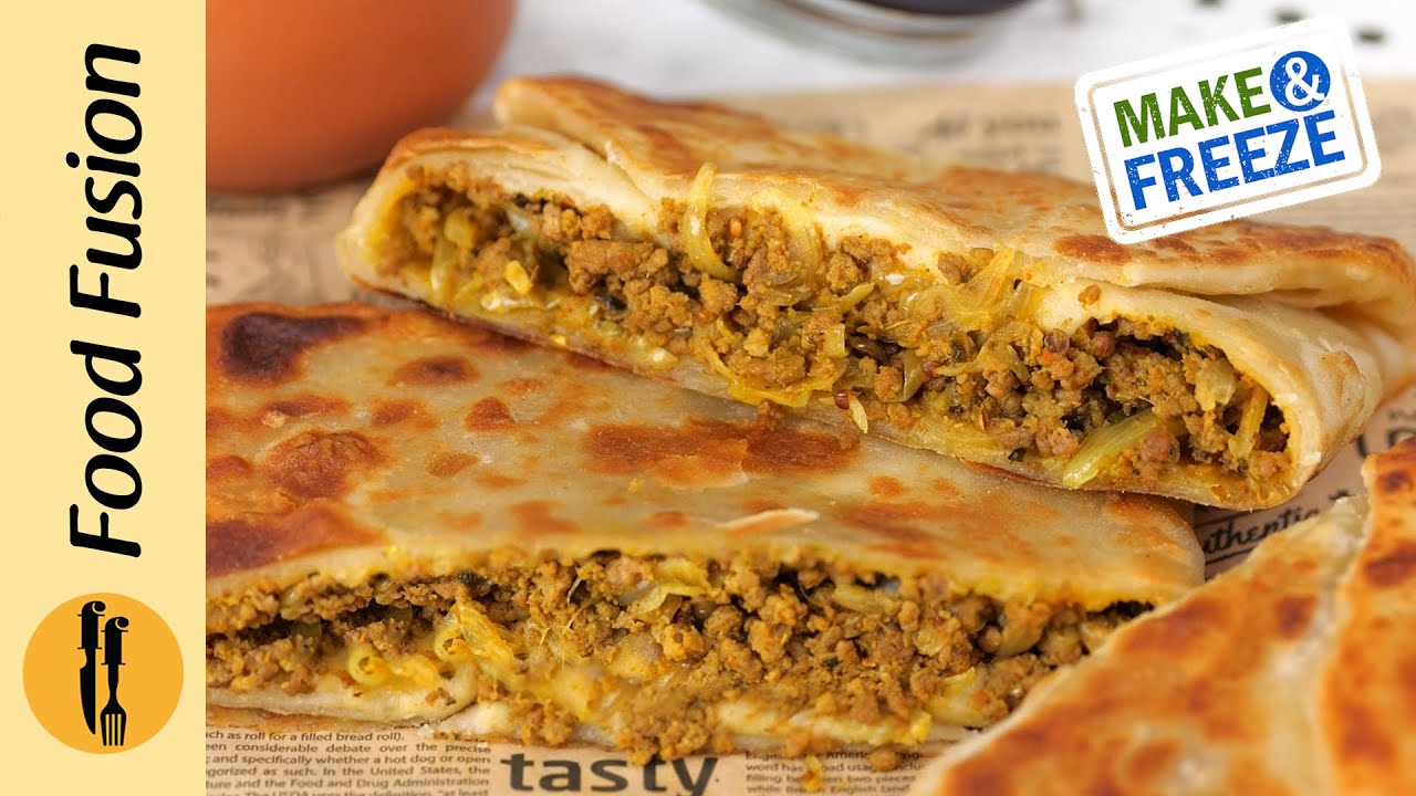 Pyaz Qeema Lifafa Paratha Recipe by Food Fusion
