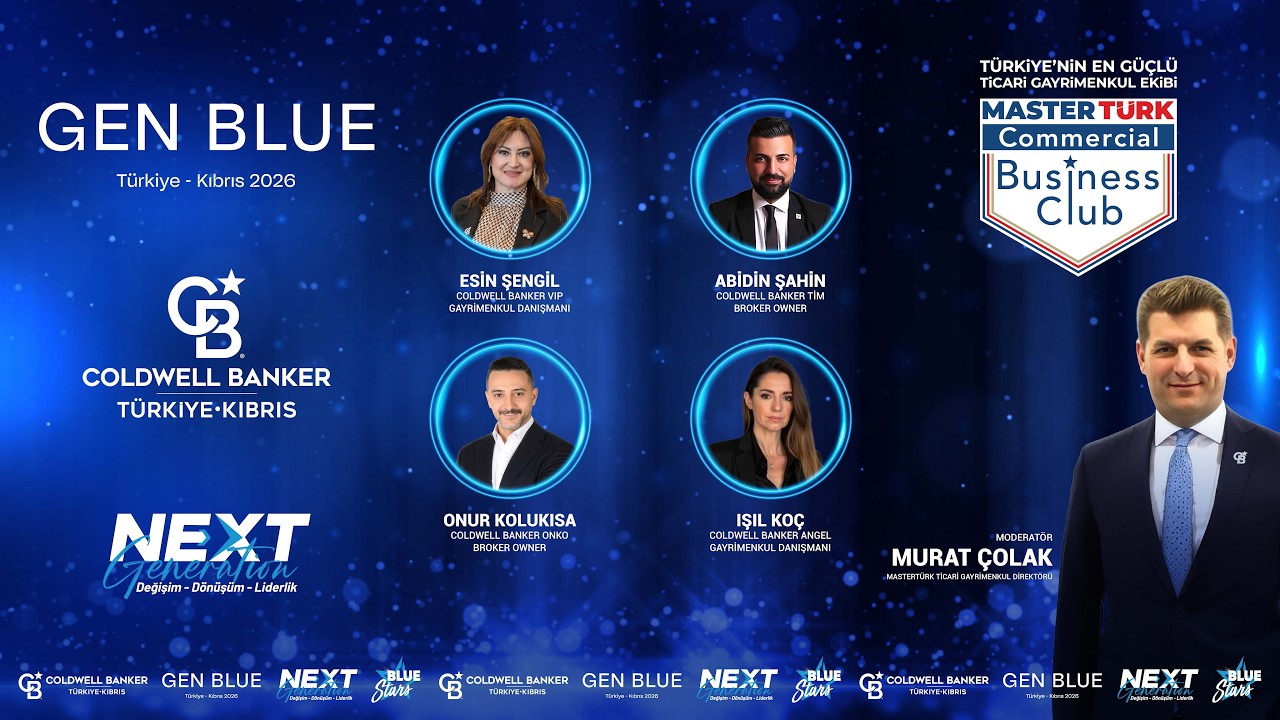 GEN BLUE 2026 - Antalya | MasterT&uuml;rk Commercial Business Club paneli | Coldwell Banker&reg;