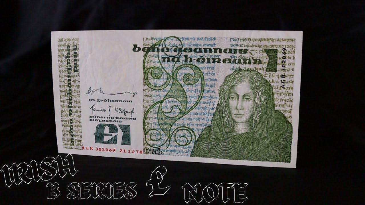 IRISH B SERIES ONE POUND NOTE