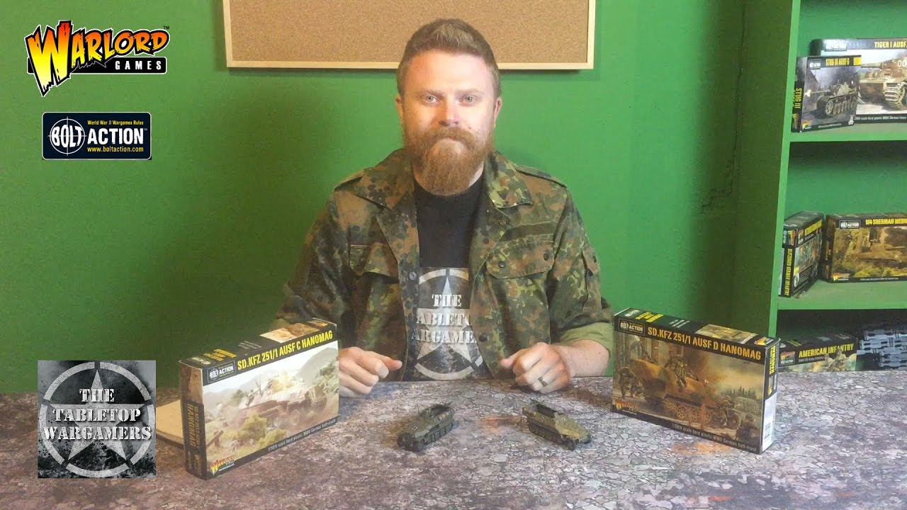 Bolt Action Hanomag Ausf C + D unboxing Warlord Games