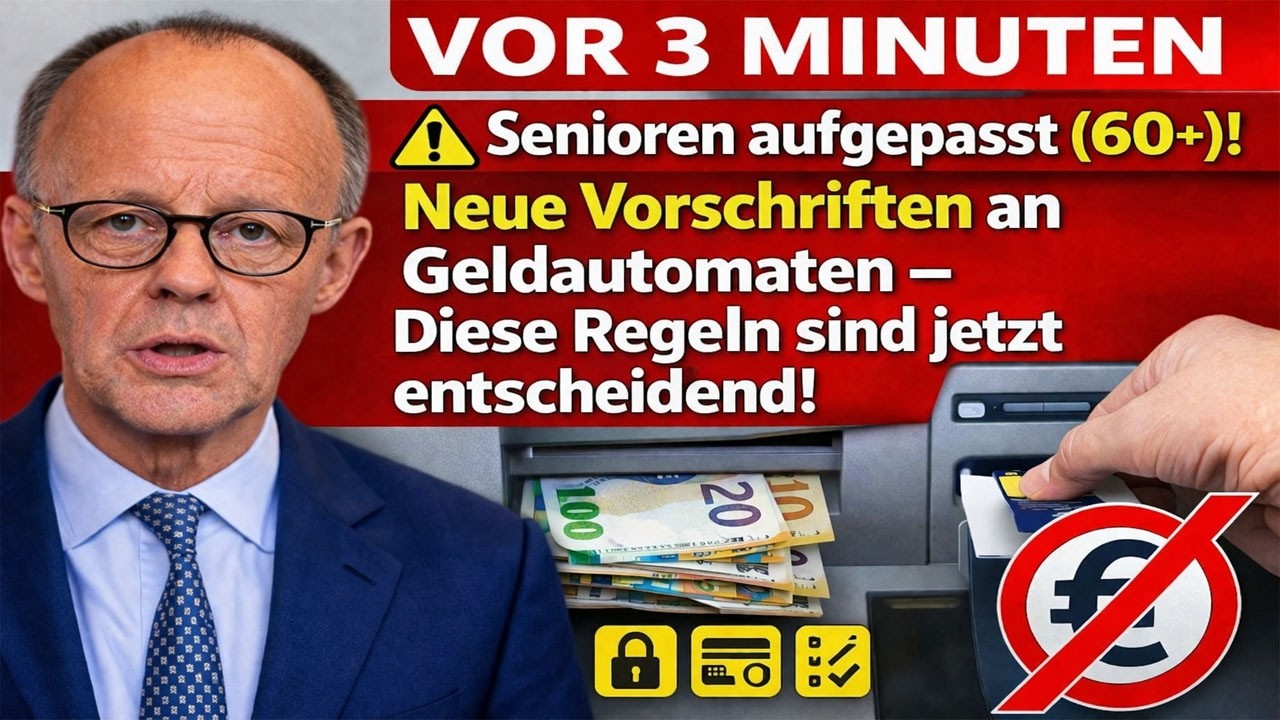 ⚠️ Senioren 60+: Neue Geldautomaten-Regeln &ndash; Diese Vorschriften sind jetzt entscheidend!