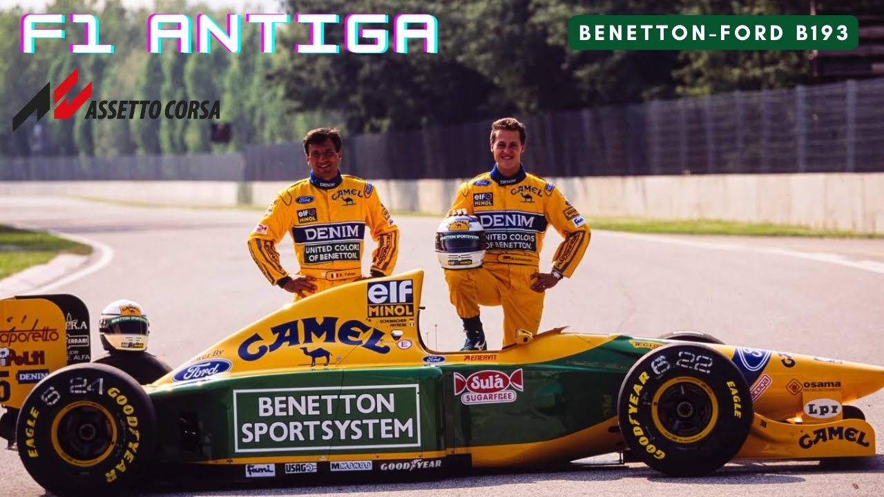 Série F1 Antiga - Michael Schumacher testando seu Benetton-Ford em Barcelona 1993