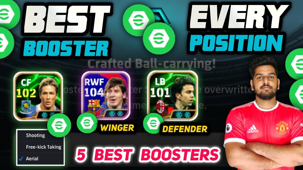 Powerful Boosters For Every Positions Using Booster Crafting In EFOOTBALL 25 | Don't Waste  | Guide