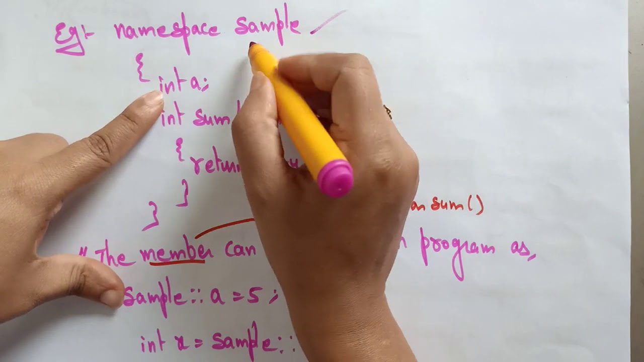 Namespace in c++ | Part-1/2 | Rules | OOPs in C++ | Lec-40 | Bhanu Priya