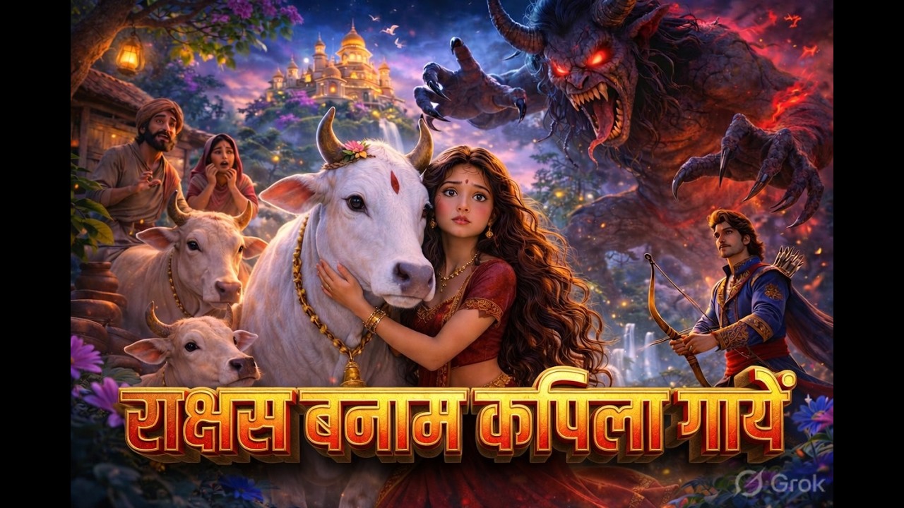 राक्षस बनाम कपिला गायें | गरीब कुम्हार की बेटी बनी राजकुमारी | Inspirational Hindi Story