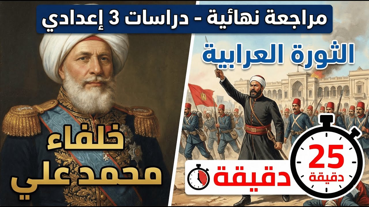 أقوى تلخيص لأول درسين في الوحدة الرابعة: من عباس الأول إلى أحمد عرابي ⏳