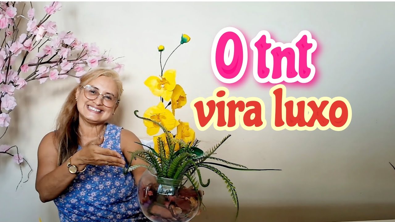 Orquídea de Tnt, como fazer o passo a passo para decoração.