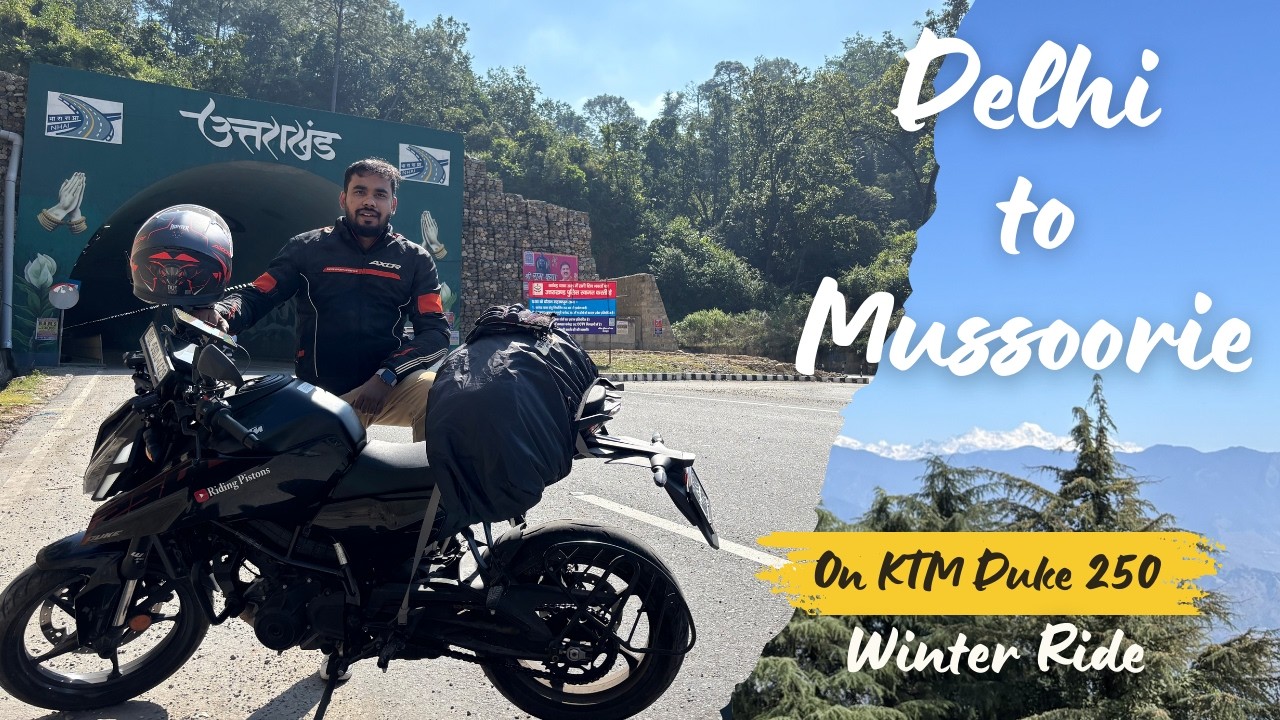 Delhi to Mussoorie on KTM Duke 250 || Winter Bike Ride 🏔️ #motovlog #mussoorie #ktmduke250 #hills 