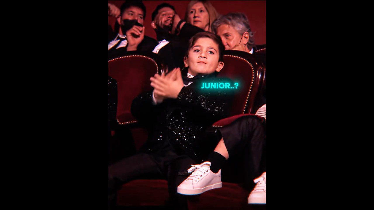 Thiago Messi Forgot He Was Ronaldo Jr. Fan😂