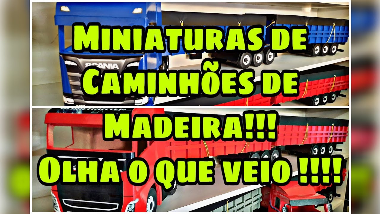Miniaturas do Scania 113, VW Constelation Bi-Truck, Volvo FH e mais ...