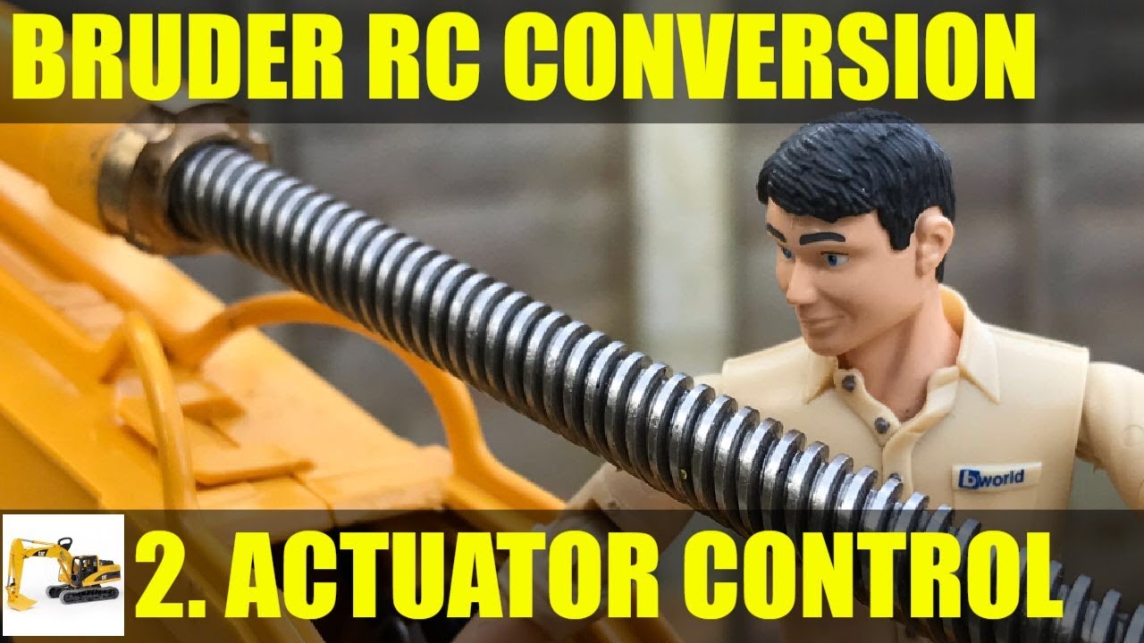 Bruder CAT Excavator RC conversion pt2: Actuator Control