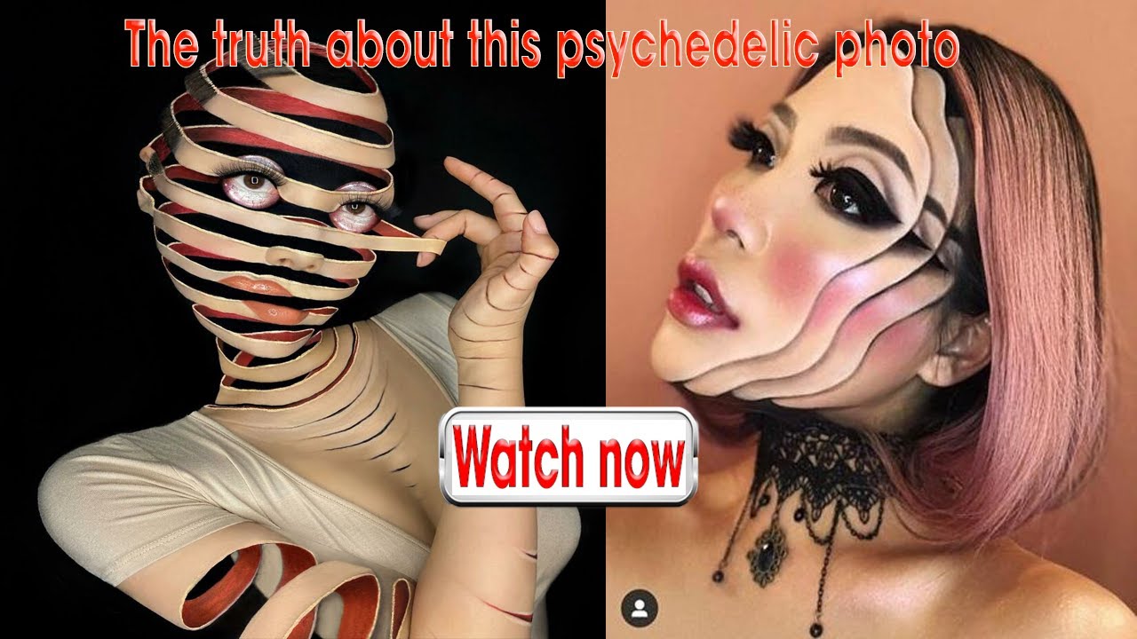The truth about this psychedelic makeup photo