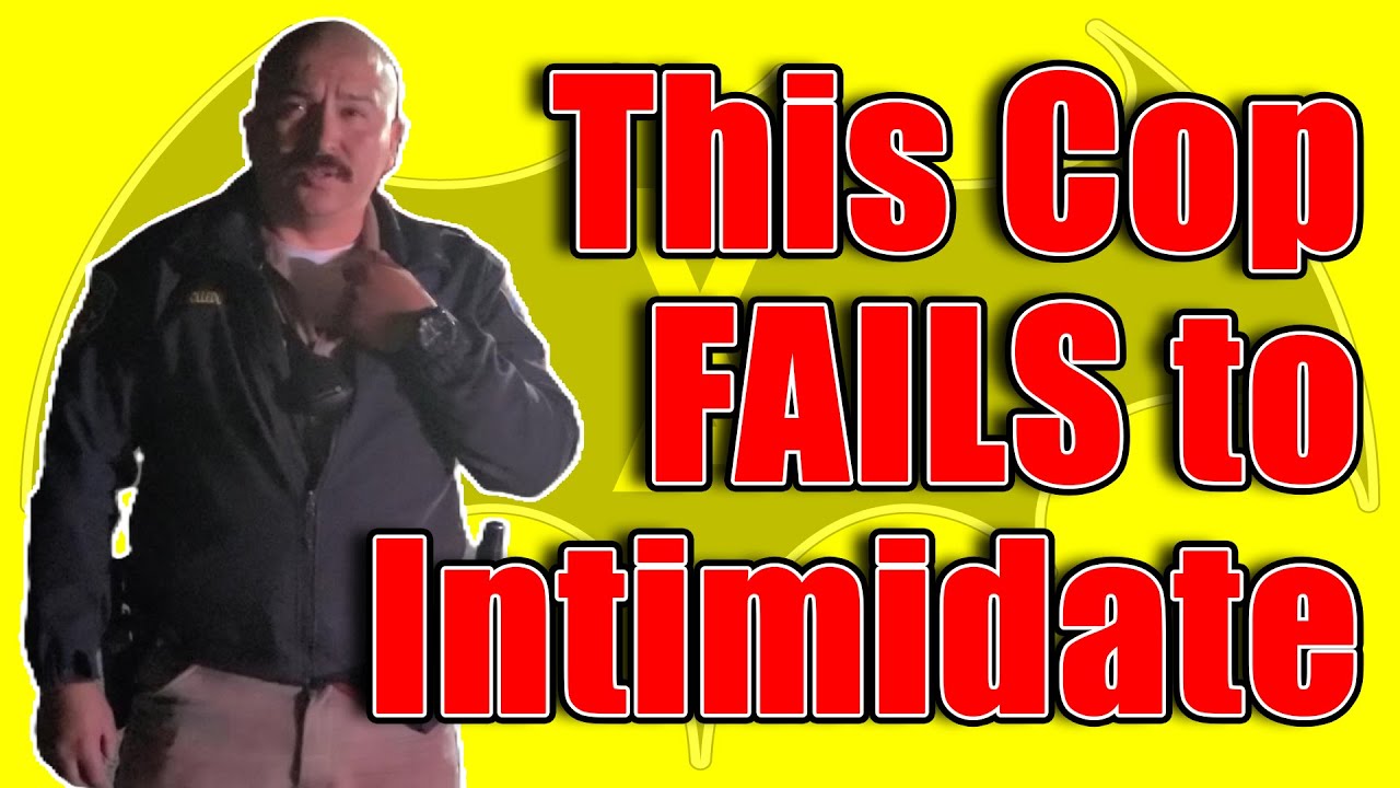 Cop's Intimidation Tactic Fails  |  COP WATCH FIRST AMENDMENT AUDIT