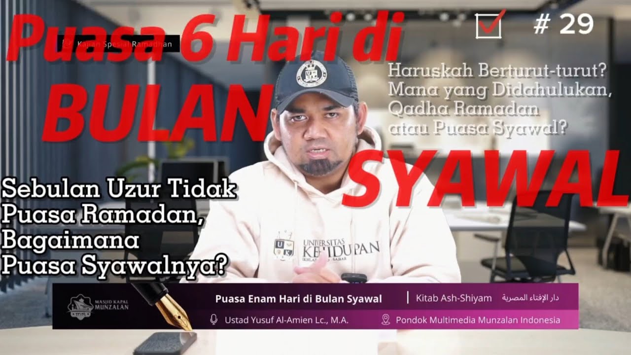 29. Hukum Seputar Puasa Enam Hari di Bulan Syawal