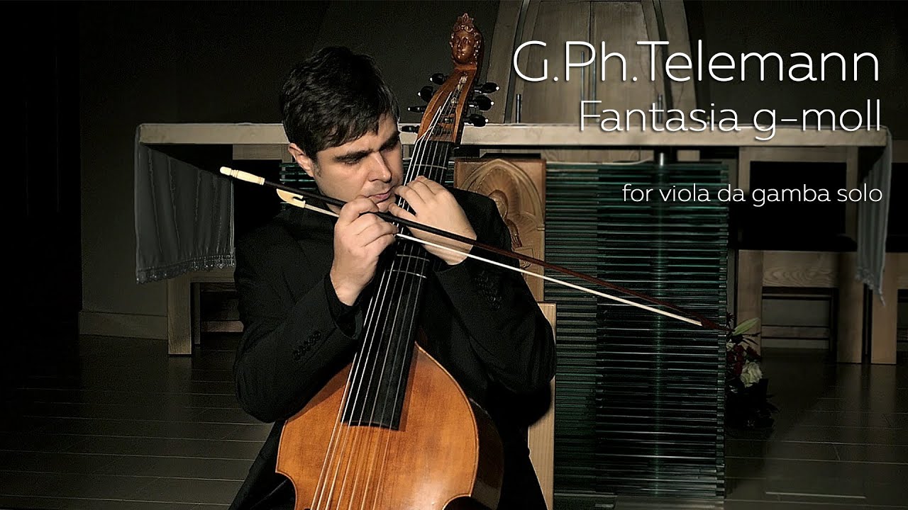 G.Ph.Telemann. Fantasie 7. Pavel Serbin (Viola da gamba).