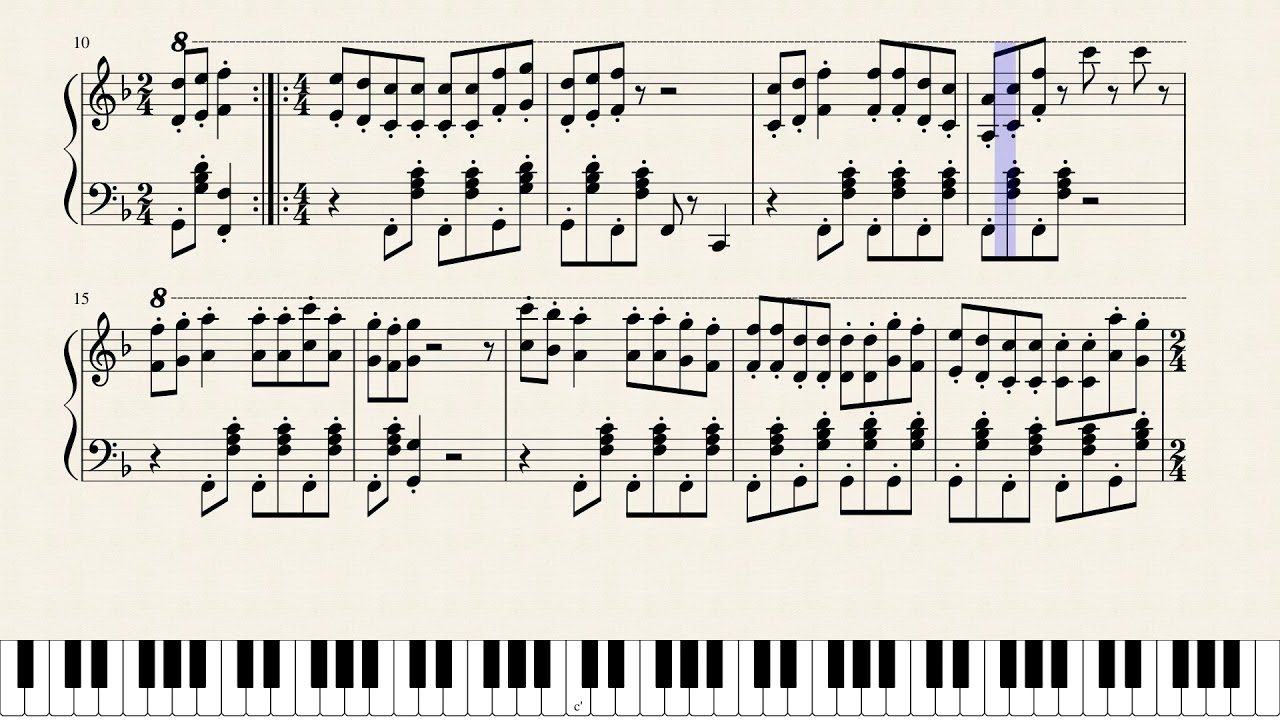 Super Simple Songs - Go Away - Halloween - Sheet Music/Piano Tutorial