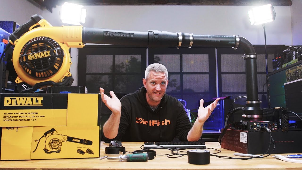 We tried cooling a CPU with a LEAF BLOWER...