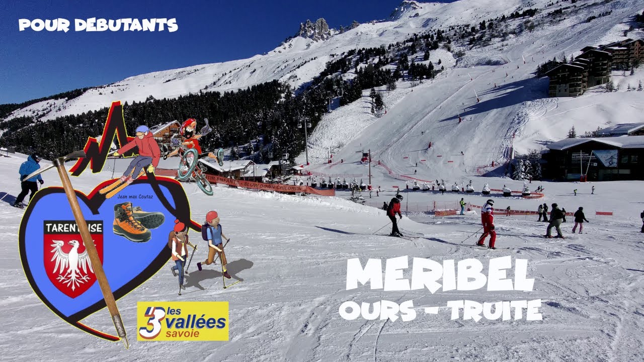 3 Vallées, Méribel, Ours Truite, du facile