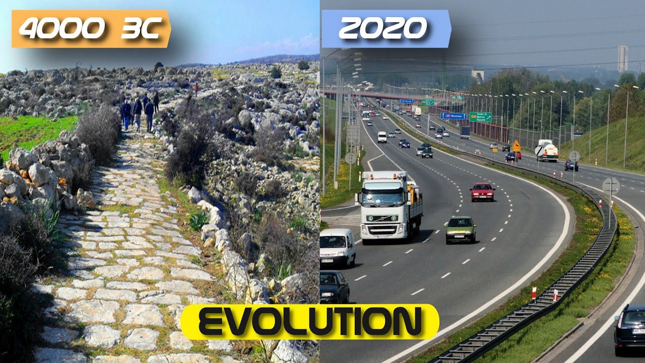 EVOLUTION OF ROAD AND HIGHWAY - Roads from 4000 BC to Present