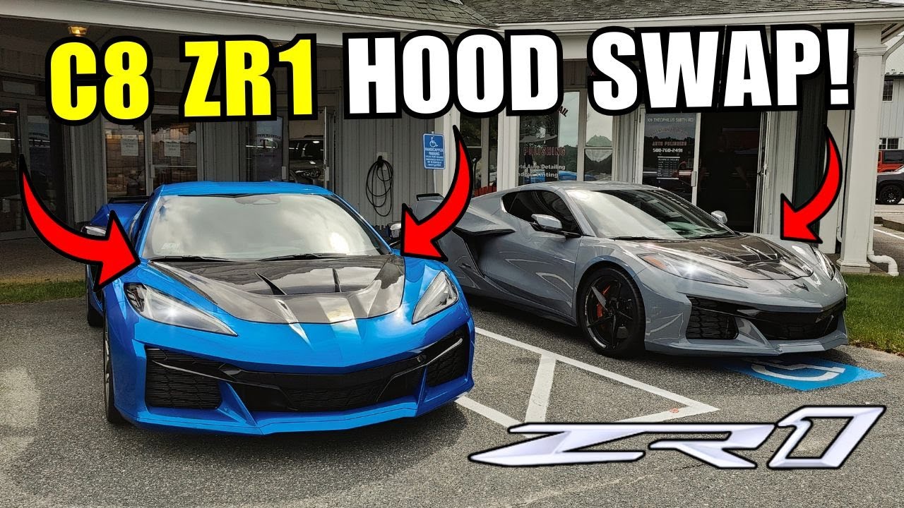Карбоновый капот C8 ZR1 на мой C8 Z06! СТОИТ ЛИ ТОГО?