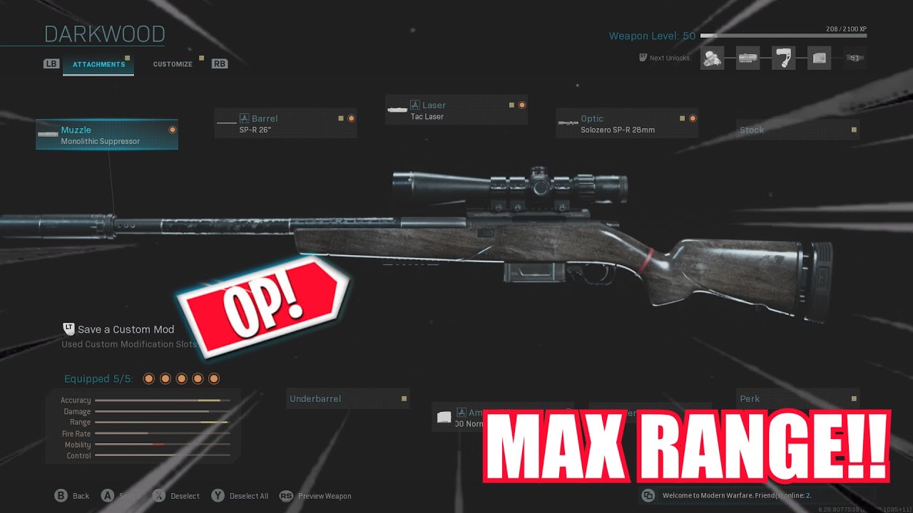 *NEW* SPR Sniper Best Class Setup! MAX Range!!