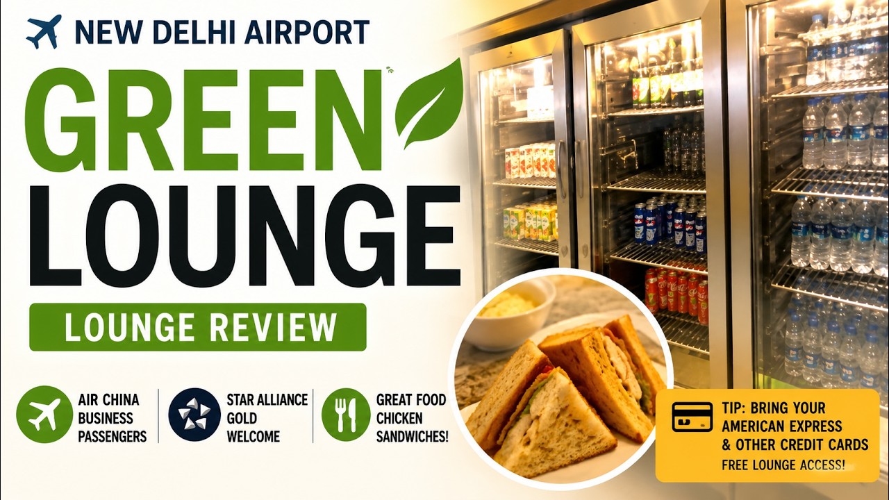 New Delhi Airport Green Lounge for Business Class Passengers