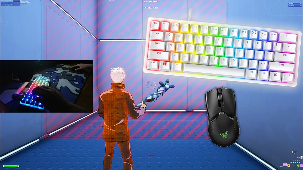 [1 HOUR] ASMR Keyboard Sounds 😴 ASMR 🏆 Fortnite Gameplay 144FPS