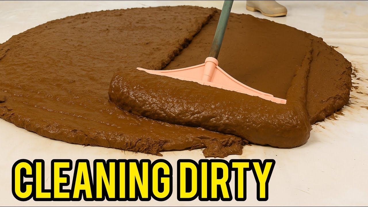DIRTY Rug TRANSFORMED: You’ve Never Seen Mud This Thick! (ASMR)