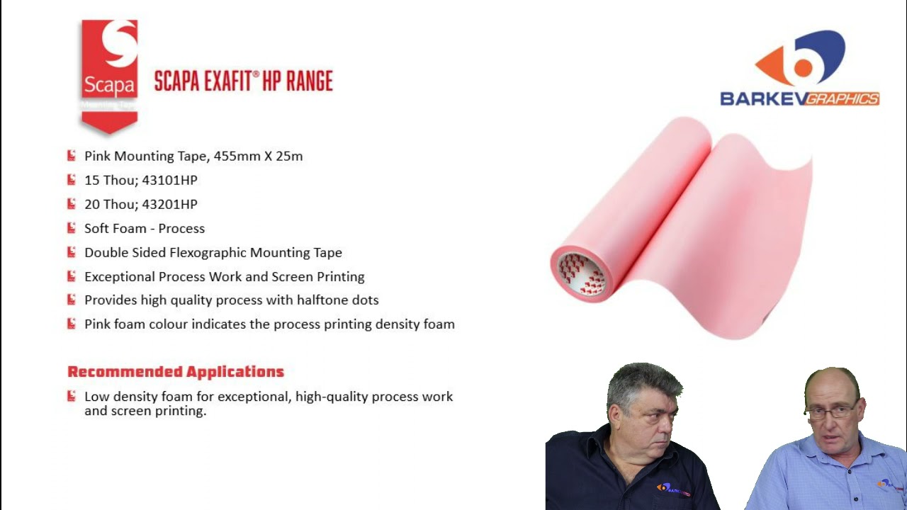 SCAPA Mounting Tape    Presented by Vincent & Alsiter FIN