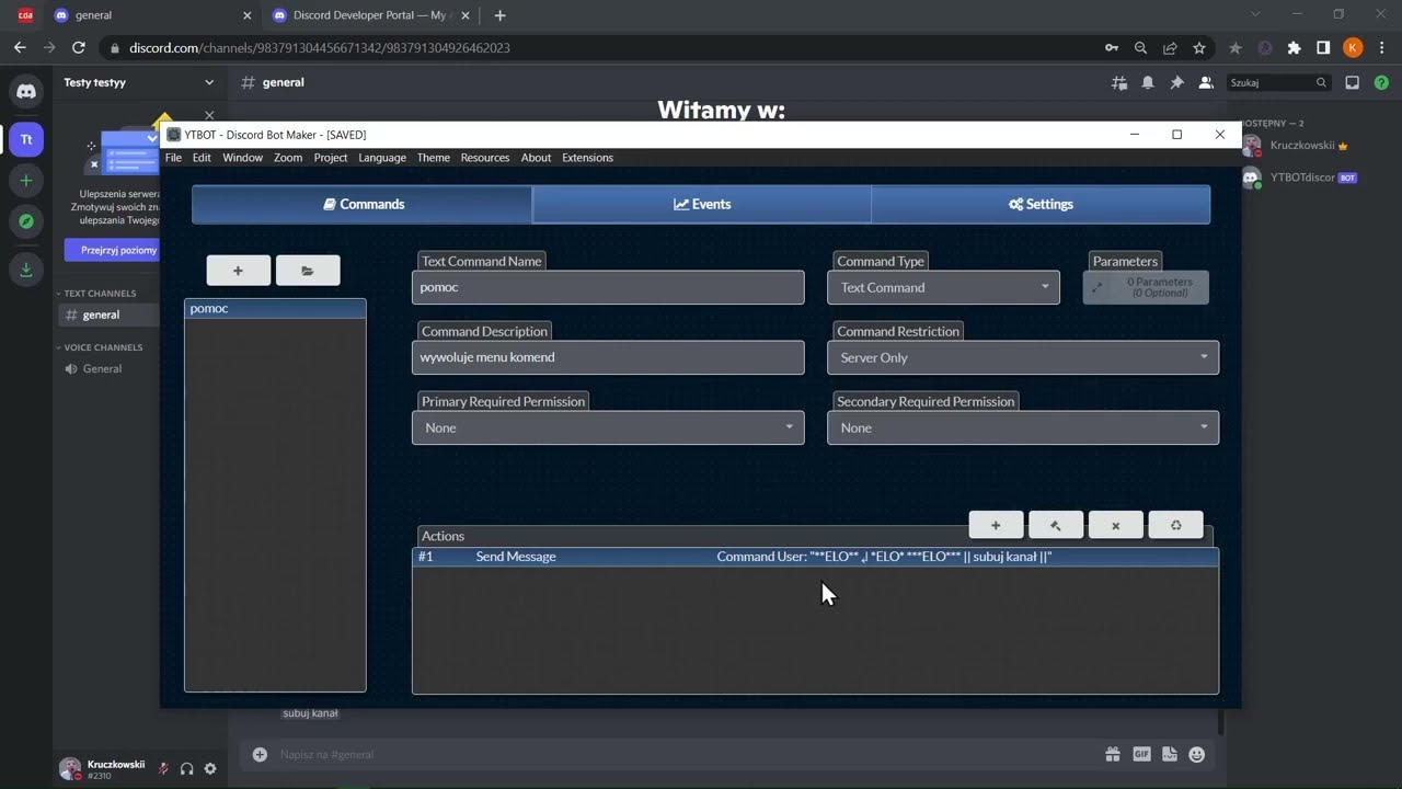 JAK STWORZYĆ *WŁASNEGO BOTA* NA DISCORDA?! Discord Bot Maker(v.2.0) #1