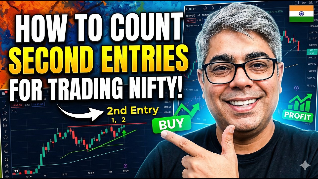 Learn to trade Nifty using just priceaction rules. We use parallel channel and second entry concept.
