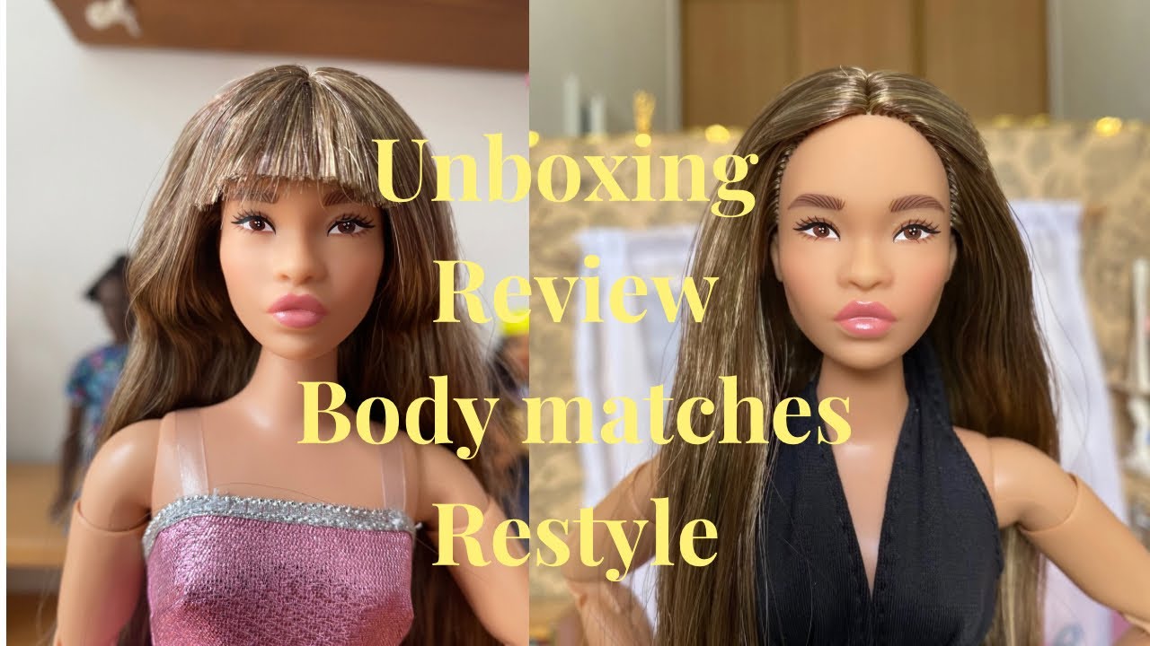 Unboxing, review, restyle and body matches of the Barbie Signature Looks Model #24