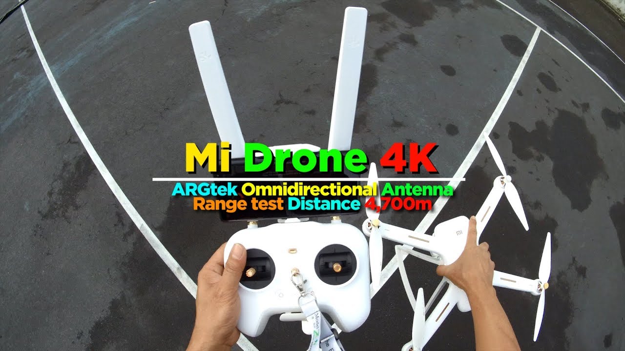 Mi Drone 4K - ARGtek Omnidirectional Antenna Range Test 4,700m Distance
