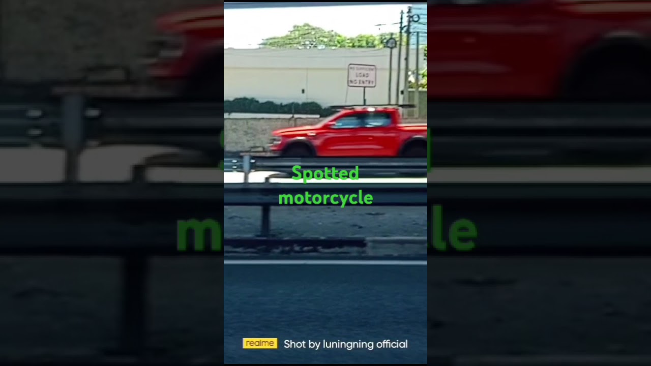 Spotted motorcycle