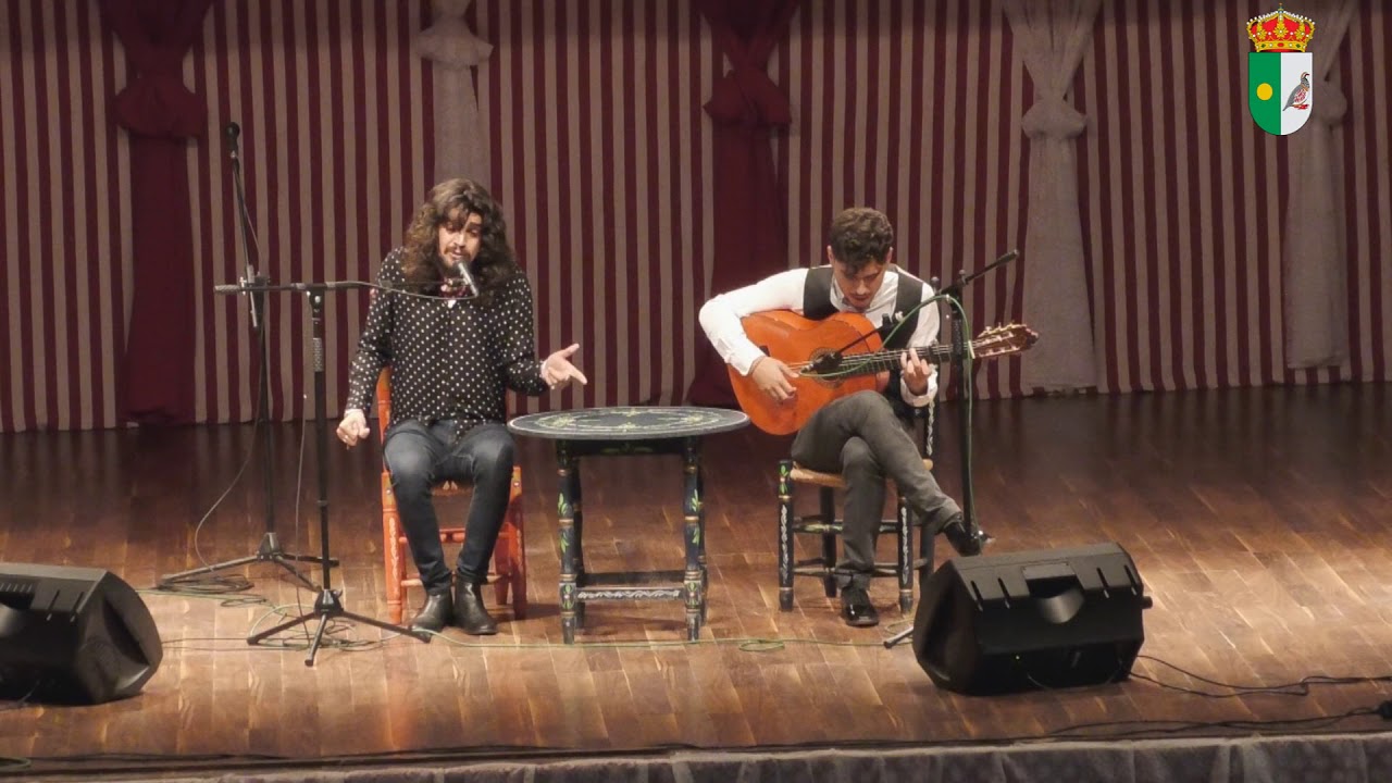 Actuación del  Israel Fernández y a la guitarra Rubén Lara. XXIV Madrugá Flamenca 2018